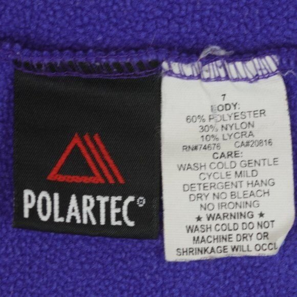 Lowe Alpine Women's Small Purple PolarTec Fleece 1/2 Zip Activewear Pullover - Picture 7 of 7